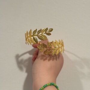 Gold Leaf Bracelet or Arm Band Set of 2